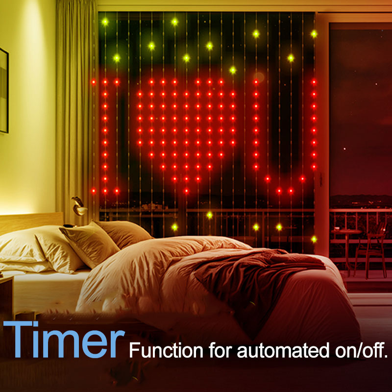 2x2m 400LEDs Smart Curtain Lig - Led Fairy String Lights 评论和价格