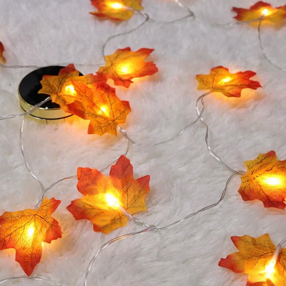 Maple Leaf Garland String Ligh - Led Fairy String Lights 评论和价格