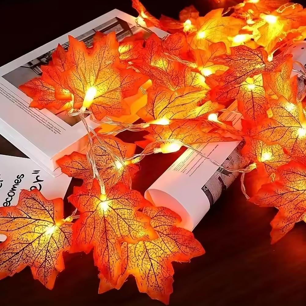 Maple Leaf Garland String Ligh - Led Fairy String Lights 评论和价格