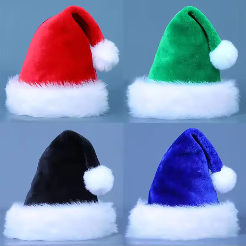 New Christmas Hat Adults Child - Santa Hat Plush 评论和价格