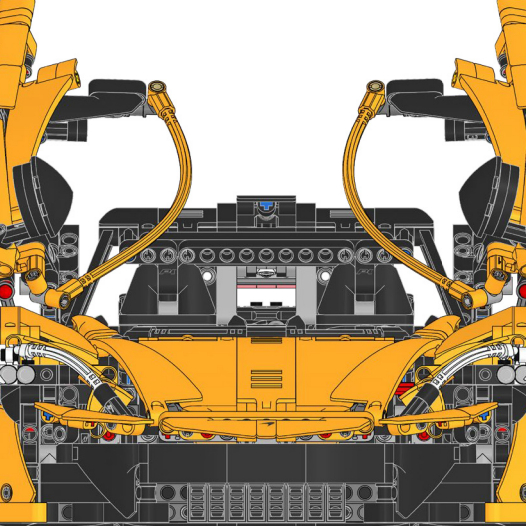 Yellow Assembled Sports Car 1: - Lego Set Technic 评论和价格