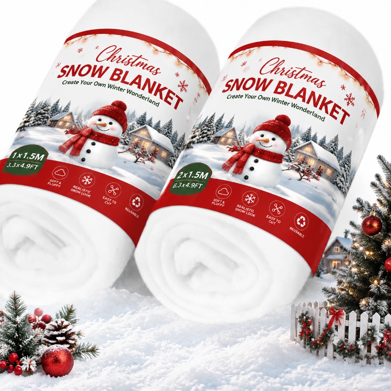 Artificial Snow Carpet Fake Sn - Christmas Throw Blanket 评论和价格