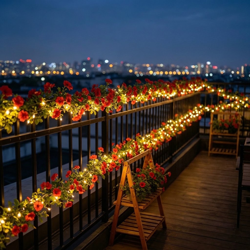 Solar Rose Vine String Lights  - Led Fairy String Lights 评论和价格
