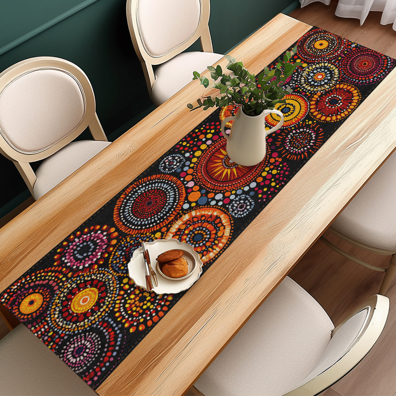 Mandala Dot Art Table Runner S - Christmas Table Runner 评论和价格