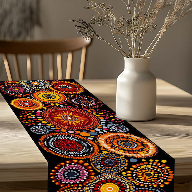 Mandala Dot Art Table Runner S - Christmas Table Runner 评论和价格