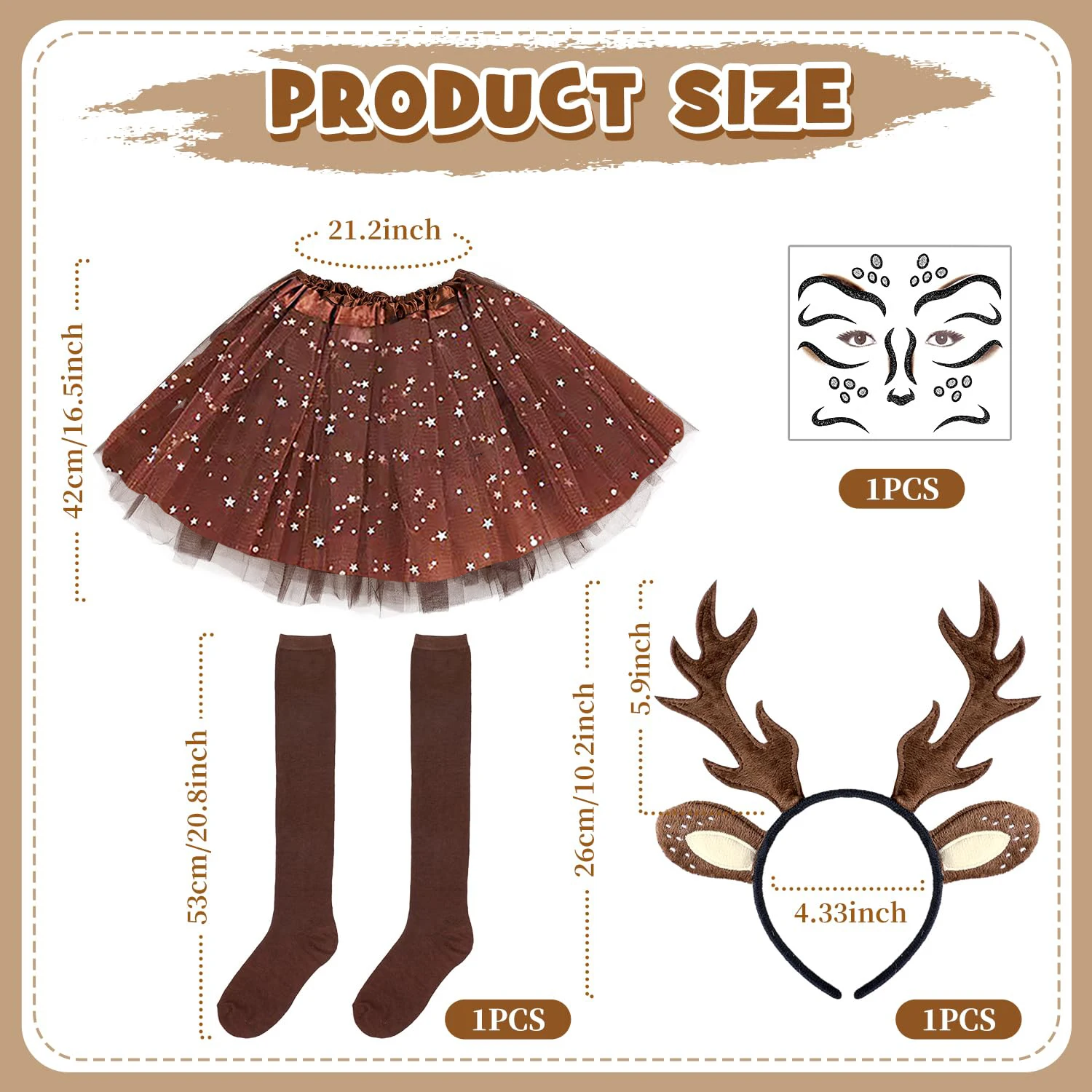 Carnival Deer Costume Women De - Reindeer Antlers Headband 评论和价格