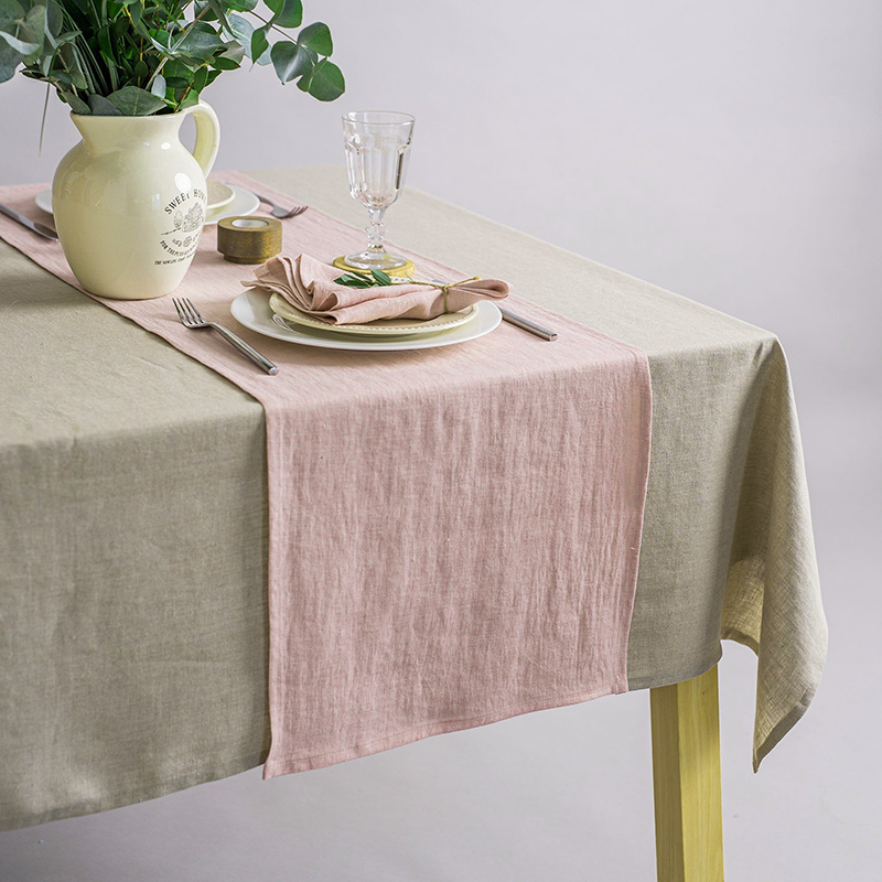 Linen Table Runner Mitered Cor - Christmas Table Runner 评论和价格