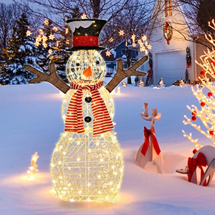 Christmas Outdoor Lighted Snow - Christmas Lights Outdoor 评论和价格