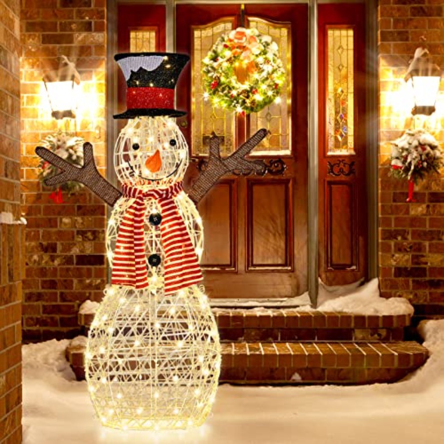 Christmas Outdoor Lighted Snow - Christmas Lights Outdoor 评论和价格