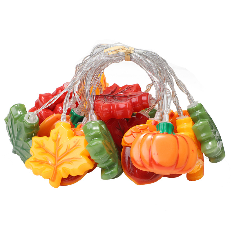 Fall Maple Leaf Pumpkin Acorn  - Led Fairy String Lights 评论和价格