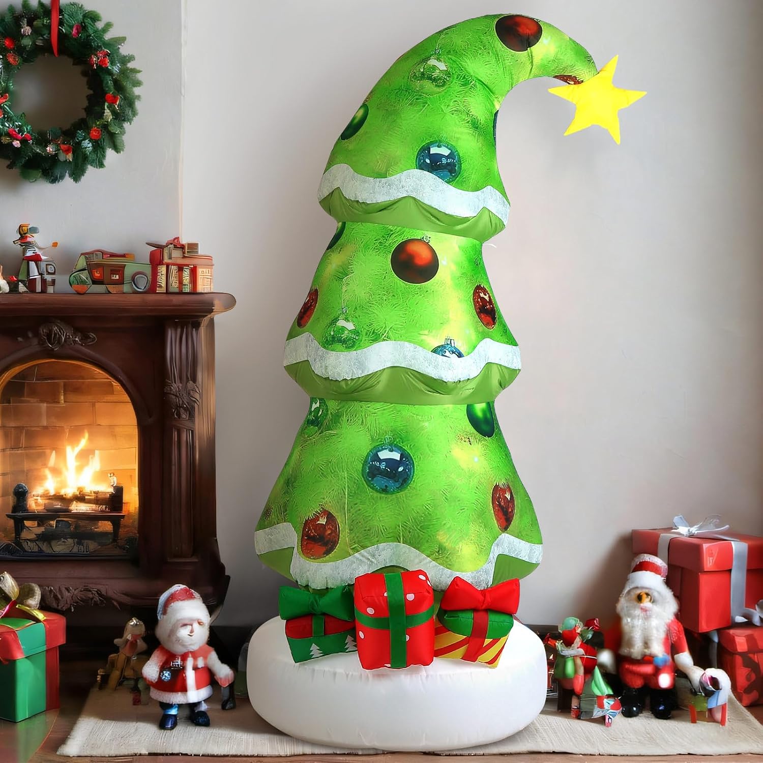 Lime Green 6.9ft Outdoor Infla - Christmas Lights Outdoor 评论和价格