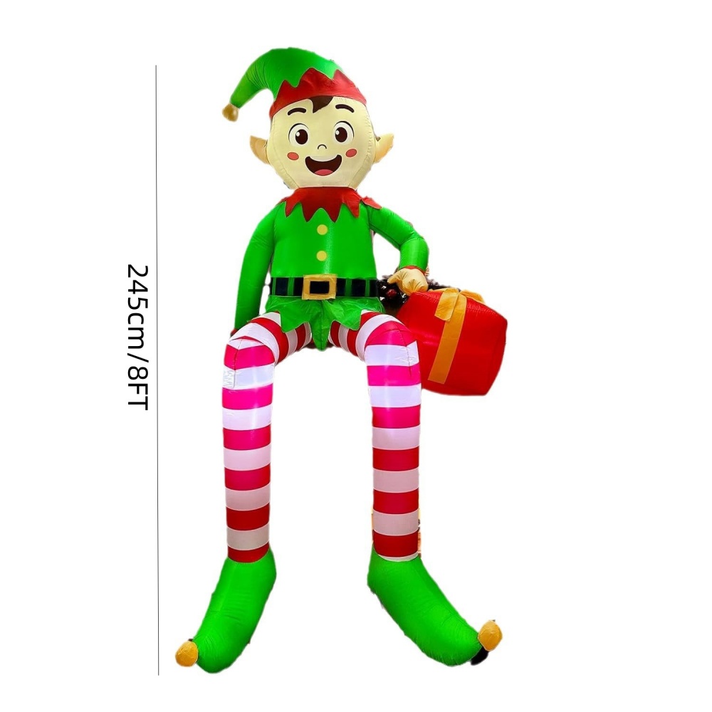 8FT Christmas Inflatables Sitt - Christmas Lights Outdoor 评论和价格