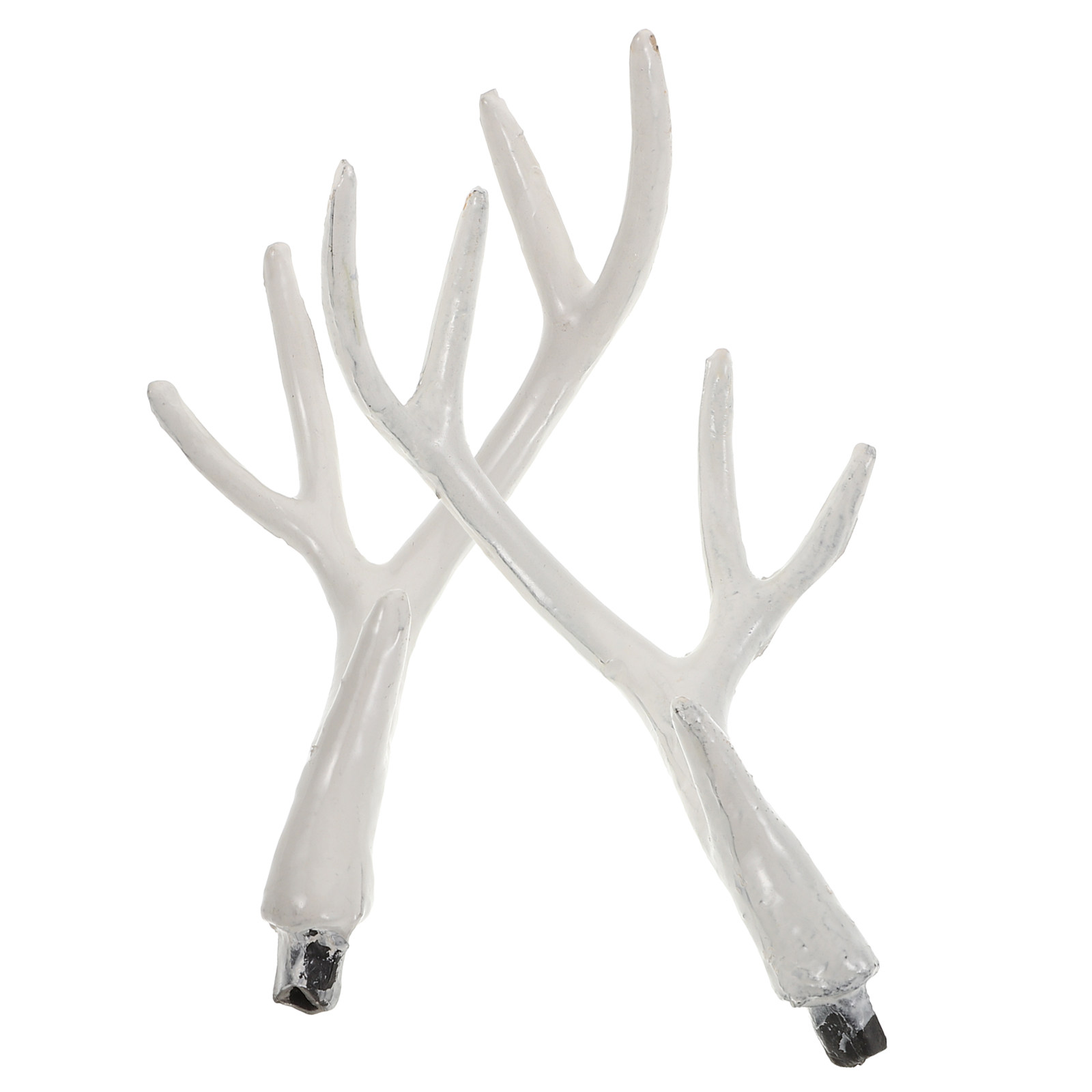 1Pair Lifelike White Deer Antl - Reindeer Antlers Headband 评论和价格