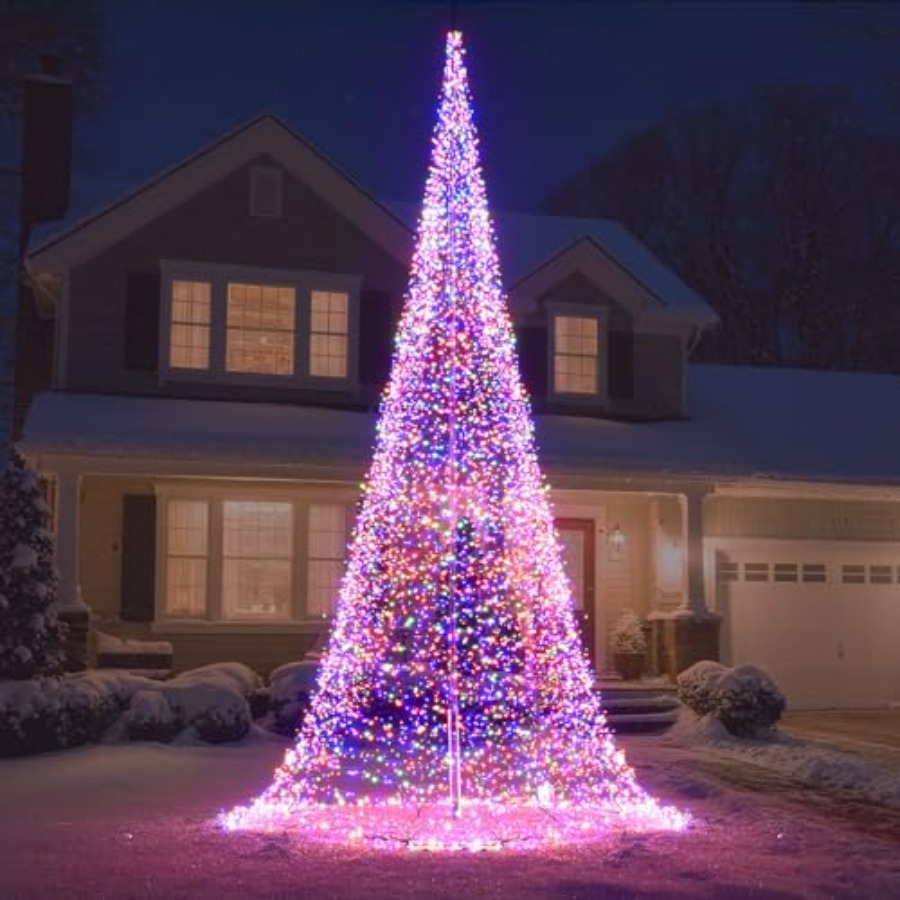 Outdoor Flagpole LED Christmas - Christmas Lights Outdoor 评论和价格