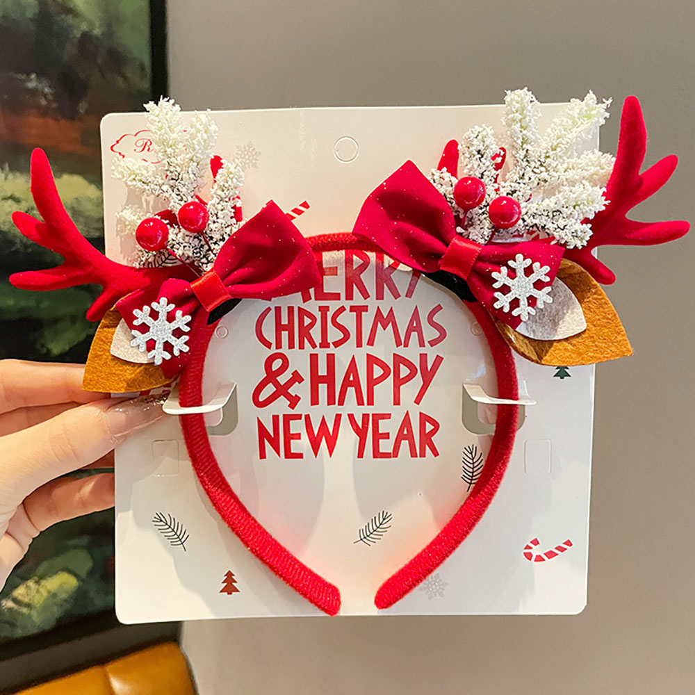 Cute Hair Accessories Velvet C - Reindeer Antlers Headband 评论和价格