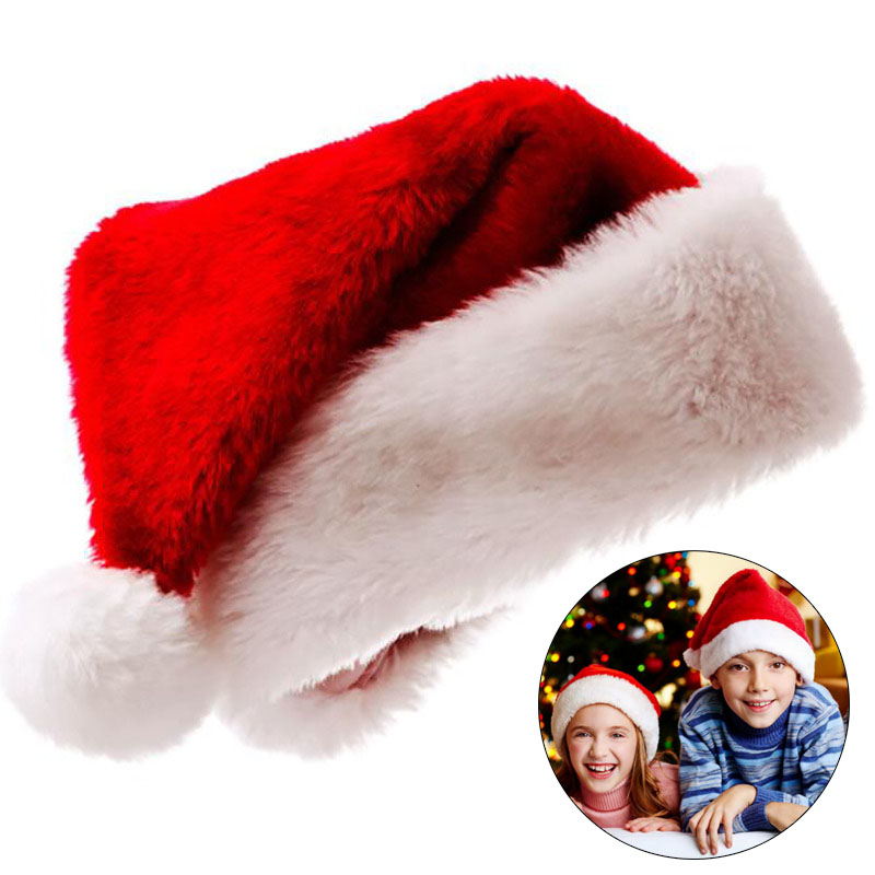 Plush Christmas Hat for Adult  - Santa Hat Plush 评论和价格