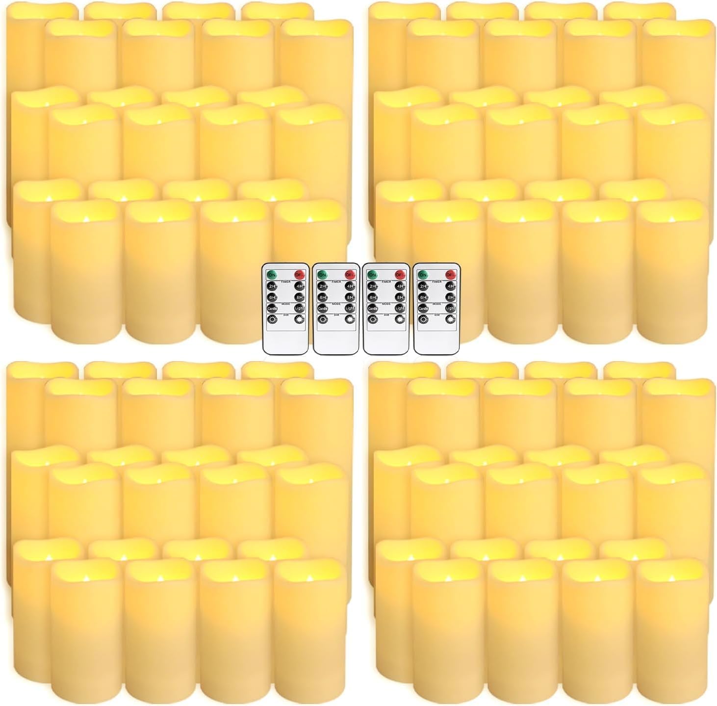 Set of 96 Waterproof Outdoor F - Holiday Candle Set 评论和价格