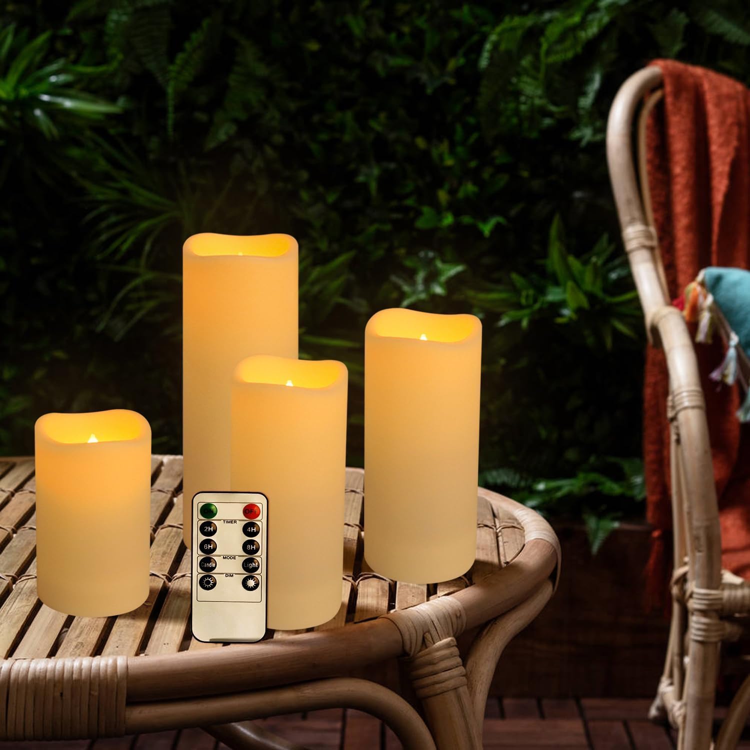 Set of 96 Waterproof Outdoor F - Holiday Candle Set 评论和价格